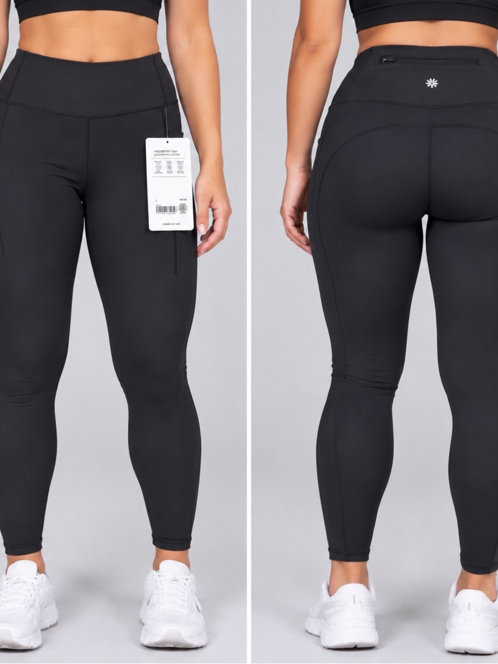 Athleta Pacesetter Tight Leggings Women’s Large Black High Rise NWT $98